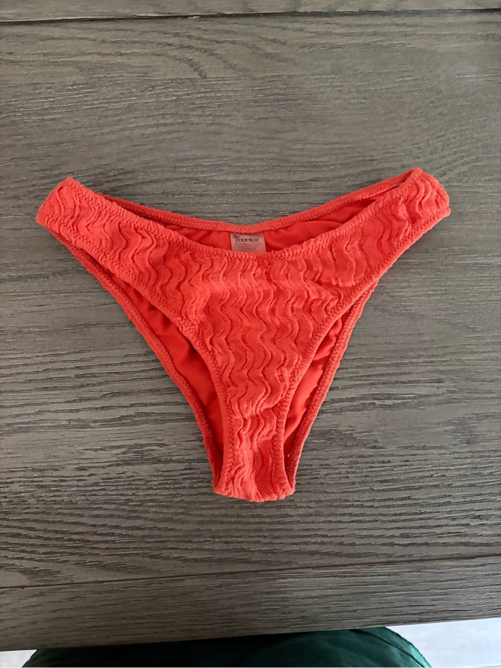 Montce swim tangerine lulu bikini bottom